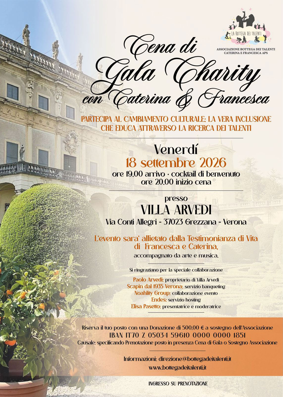 Locandina Cena di Gala Charity